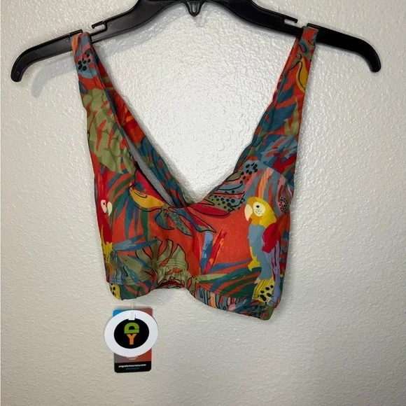New NWT Yoga democracy Mystique Bra - Tropical Paradise - Picture 2 of 5